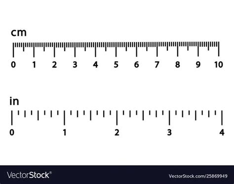 Centimeters And Inches Black Scale With Numbers - Printable Ruler ...