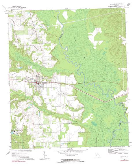 Reynolds topographic map, GA - USGS Topo Quad 32084e1