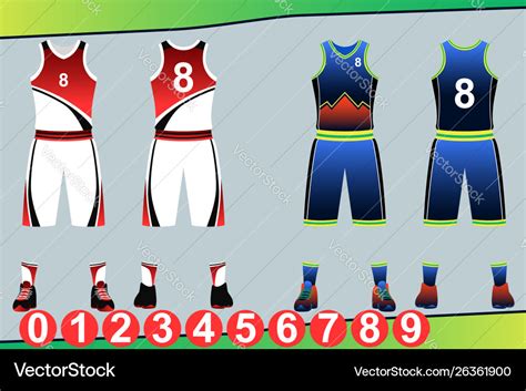 Basketball jersey template Royalty Free Vector Image