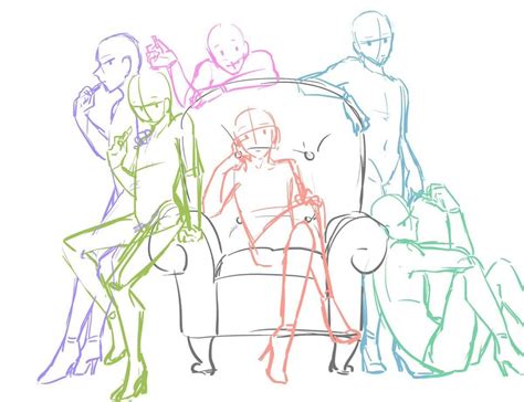 Top 132+ group poses drawing reference - kidsdream.edu.vn