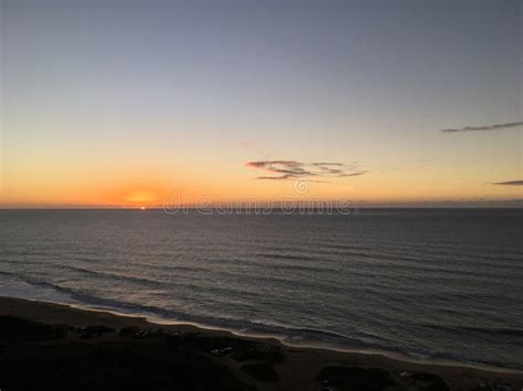 Sunset at Polihale Beach on Kauai Island, Hawaii. Stock Photo - Image ...