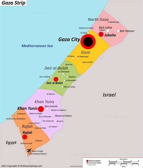 Gaza Strip Map | Palestine | Detailed Maps of Gaza Strip