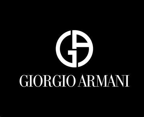 Giorgio Armani Logo Brand Clothes White Design Fashion Symbol Vector ...