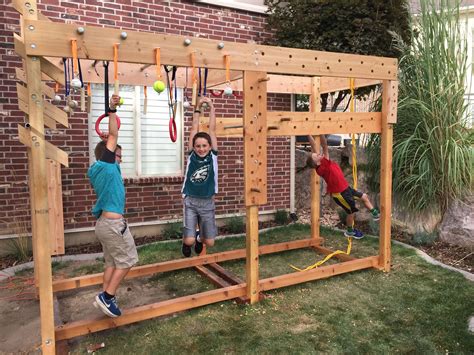 Ninja Warrior training course I made for the kids ( and myself) in our ...