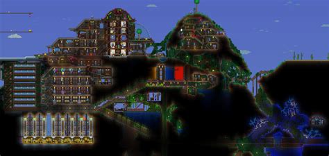 My hardmode base currently. Im still planning to add more builds. : r ...