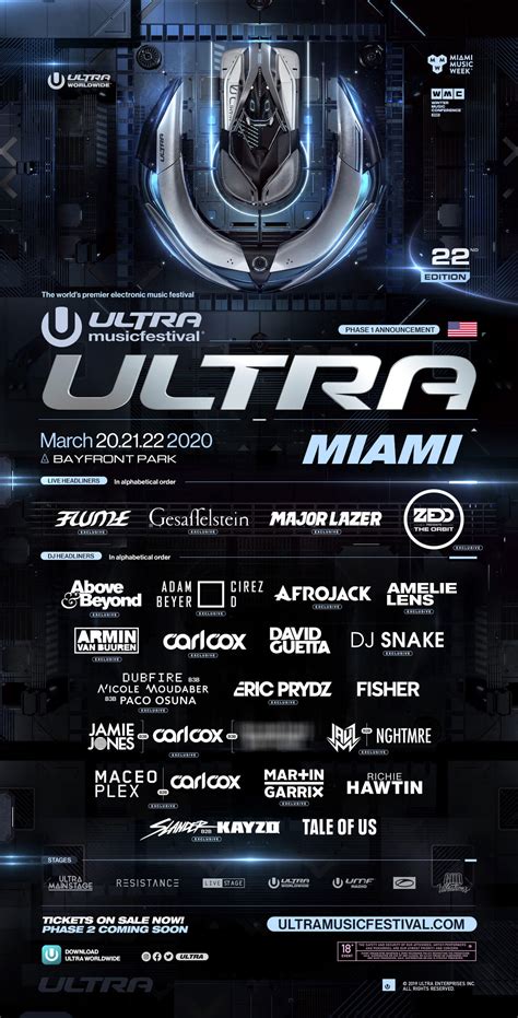 Ultra Music Festival Reveals Phase 1 Lineup - Ultra Music Festival ...