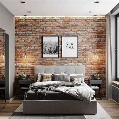 10+ Luxury bedroom decor » birdexpressions.com | Brick wall bedroom ...