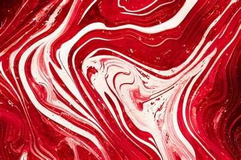 Premium Photo | Red and white marble abstract background