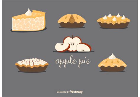 Apple Pie Vectors 90350 Vector Art at Vecteezy