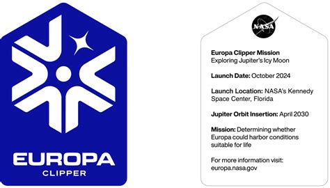 Europa Clipper Sticker (Blue - English) – NASA's Europa Clipper