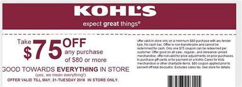 Don't share this $75 off Kohl's coupon - al.com