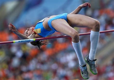 Russia's Anna Chicherova competes during the women's high jump final in ...