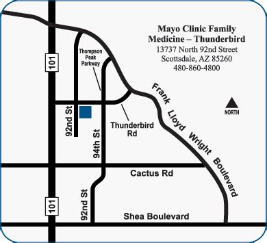 Maps of Mayo Clinic’s campus in Phoenix/Scottsdale, Arizona - Arizona ...