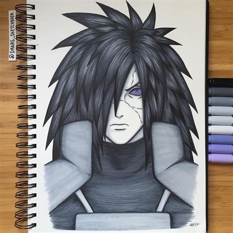 Here's the full Madara drawing. Had to crop the other pic to match the ...