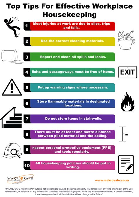 Housekeeping Safety Poster For Workplace