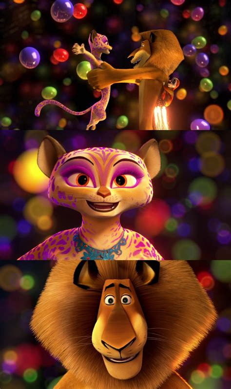 Madagascar 3 Alex And Gia Kiss