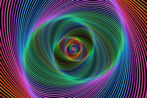 Abstract Digital Spiral Art Background Graphic by davidzydd · Creative ...