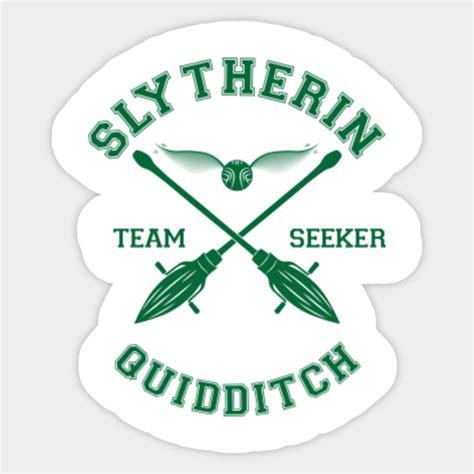 Quidditch - Slytherin - Slytherin - Sticker | TeePublic