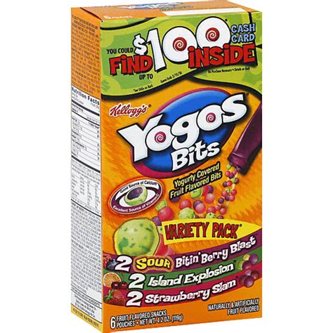 Yogos Bits Fruit Flavored Bits, Yogurt Covered, Variety Pack | Fruit ...