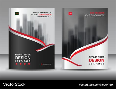 Brochure template layout black cover design Vector Image