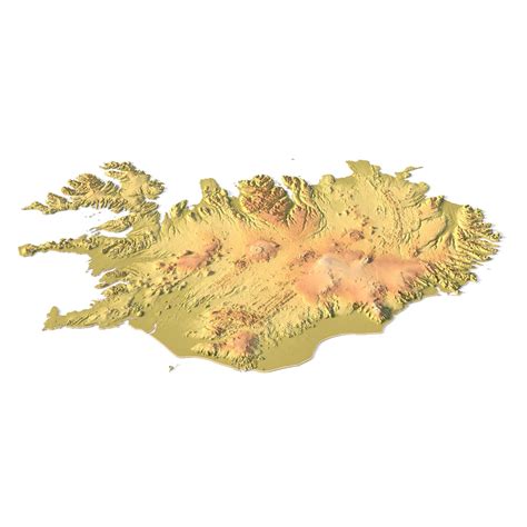 Iceland terrain 3D Print model | 3D Models and 3D Maps