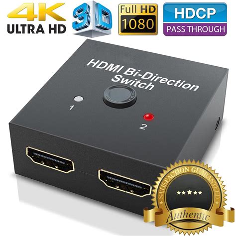 HDMI Bi-direction Smart Switcher 2 in 1 out HDMI Switch 4K Splitter 1 ...