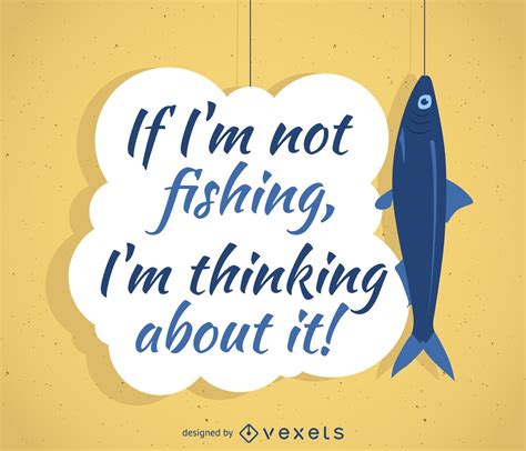 Fishing Quote Poster Design Vector Download