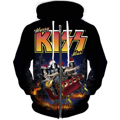 Kiss Band Rock Band 3d Hoodie Zipper Hoodie - DESIGN-TREND