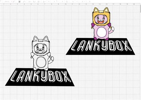 Lankybox Svg Png Eps Dxf Ps Digital Cut & Printing File - Etsy Canada