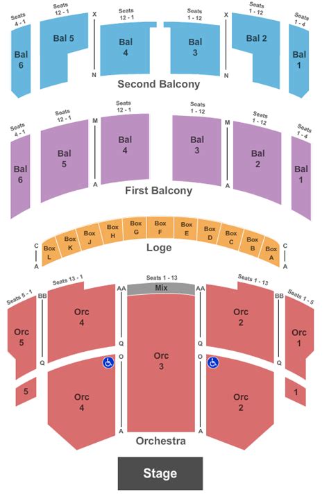 Taft Theatre Seating Chart - Cincinnati