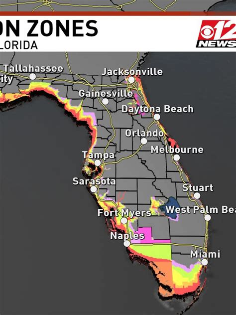 Hurricane Risk Map Florida - Oconto County Plat Map