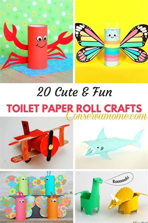 20 Cute & Fun Toilet Paper Roll Crafts | Toilet paper crafts, Paper ...