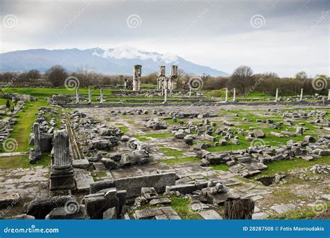 Philippi Archaeological Site Stock Photo - Image of destination ...