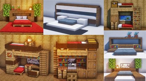 Minecraft : 20+ Bed Design : Bed Builds Ideas : Furniture | Minecraft ...