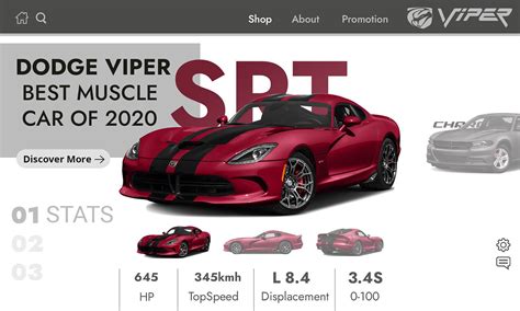 dodge viper srt on Behance