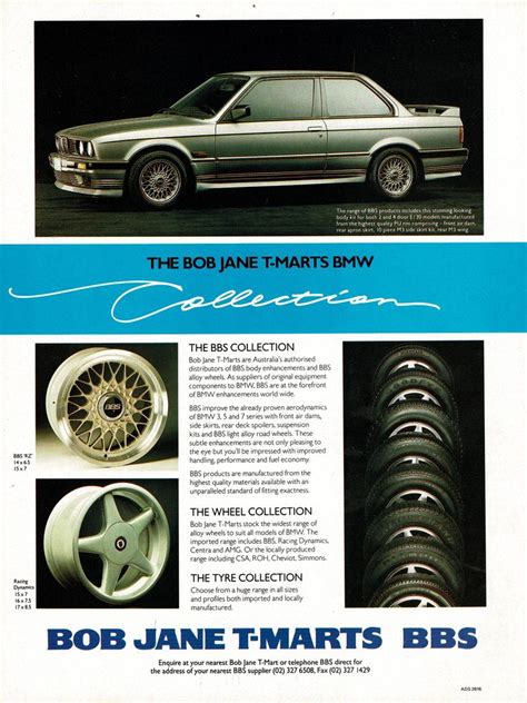 1990 Bob Jane T-Mart BBS Alloy Wheels BMW Aussie Original Magazine ...