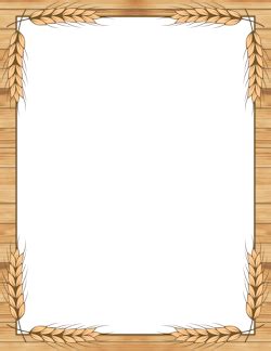 Wheat border clip art page border and vector graphics – Artofit