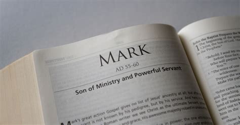 Mark - Bible Book Chapters and Summary - New International Version