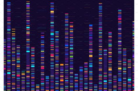 Genomic data visualization. Gene | Healthcare Illustrations ~ Creative ...