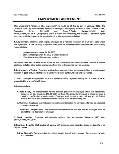 Temporary Employment Contract Template | Legal Templates