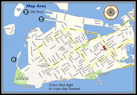 Maps - Excursions of Key West | Key west map, Key west florida map, Key ...