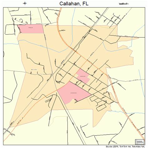 Callahan Florida Street Map 1209700