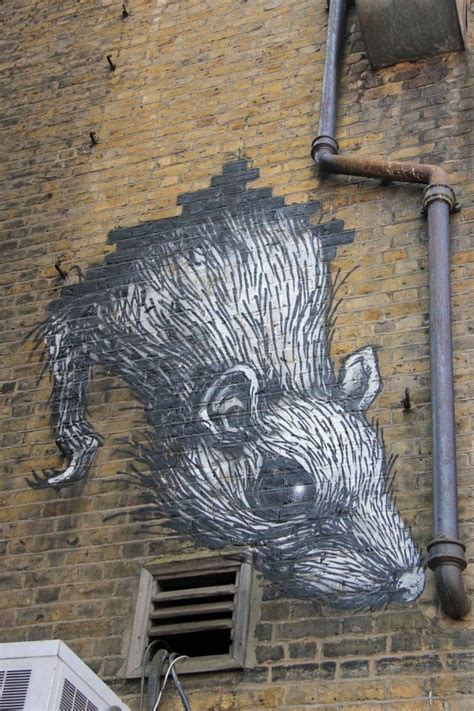 Rat - Street Art by ROA in East London | Street art, Best street art ...