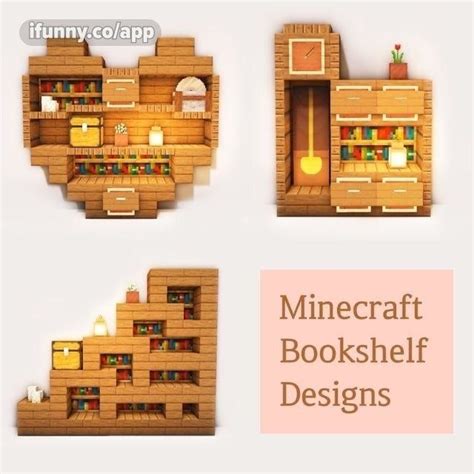 Minecraft Bookshelf Designs - seo.title | Minecraft, Cool minecraft ...