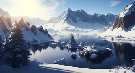 Snow Lake Background Pack by Vina