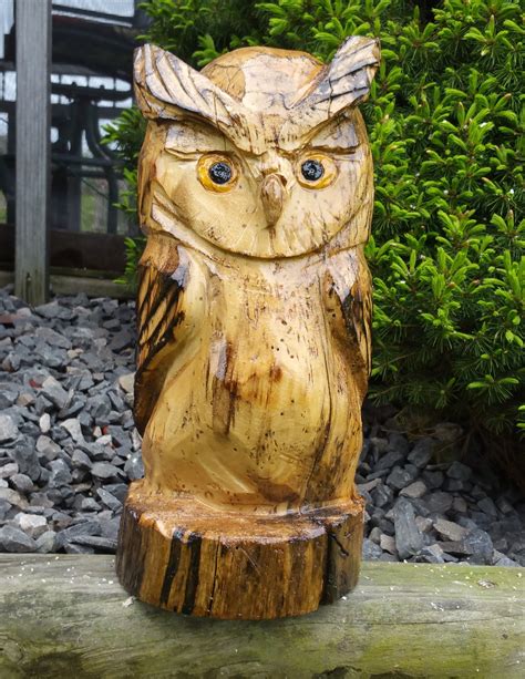 Owl Carving, Chainsaw Carving, Chainsaw Art, Wood Carving, Statues ...