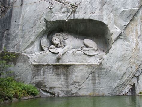 Lucerne lion monument, Switzerland | Lion monument, Lucerne, Monument