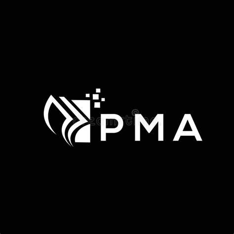 PMA Credit Repair Accounting Logo Design on BLACK Background. PMA ...