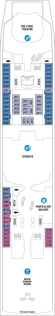 Royal Caribbean Adventure of the Seas Deck Plans, Ship Layout ...