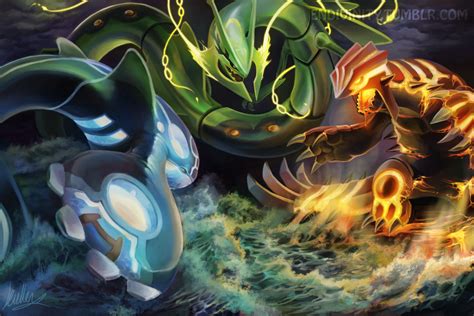 Giratina Dialga and Palkia Vs rayquaza groudon kyogre - Battles - Comic ...